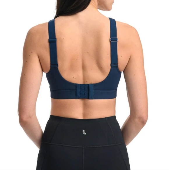 Lole Sports Bra Blue Size Large Stretch Adjustable Straps Solid Colour - Picture 3 of 10